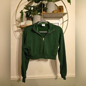 Aritzia TNA Airy Fleece Cropped Sweatshirt